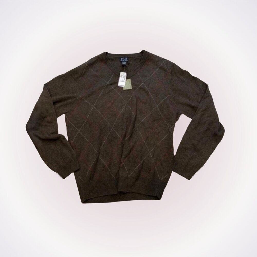 Joseph A. Bank Brown Wool Crewneck Sweater | Sz M, NWT